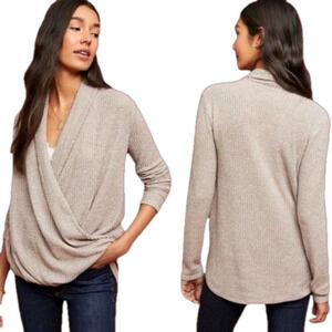Akemi + Kin Anthropologie Woodruff Wrap  long sleeve Sweater women’s size XS